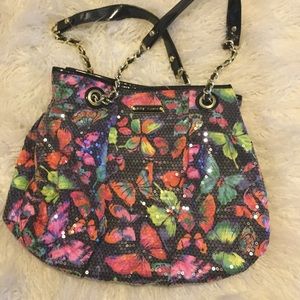 Betsey Johnson Sequin Butterfly Purse
